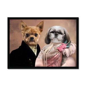 The Earl & His Fur Lady: Custom Pet Portrait - Paw & Glory, paw and glory, my pet painting, dog portraits colorful, my pet painting, pet photo clothing, pet portraits, paintings of pets from photos, pet portraits