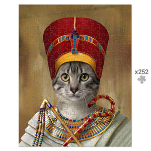 The Egyptian Queen: Custom Pet Puzzle - Paw & Glory - #pet portraits# - #dog portraits# - #pet portraits uk#paw & glory, custom pet portrait Puzzle,medieval dog painting, pets in uniform, dog and cat puzzle, posters dog, dog artists paintings