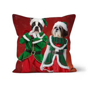The Elves: Custom Pet Cushion - Paw & Glory - #pet portraits# - #dog portraits# - #pet portraits uk#paw and glory, custom pet portrait cushion,dog on pillow, custom cat pillows, pet pillow, custom pillow of pet, pillow personalized