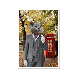 The English Gent: Custom Pet Poster - Paw & Glory - #pet portraits# - #dog portraits# - #pet portraits uk#Paw & Glory, paw and glory, dog hufflepuff cat royal painting photoshop pet portraits pet portraits from photos near me custom made pet portraits turn picture of dog into painting pet portrait