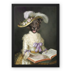 The English Rose: Custom Pet Canvas - Paw & Glory - #pet portraits# - #dog portraits# - #pet portraits uk#paw & glory, pet portraits canvas,dog canvas, personalized dog and owner canvas uk, dog canvas print, personalised dog canvas uk, best pet canvas art