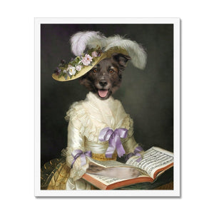 The English Rose: Custom Pet Portrait - Paw & Glory, pawandglory, animal portrait pictures, original pet portraits, minimal dog art, admiral dog portrait, pet portrait admiral, portrait my pet, pet portrait