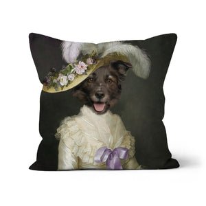 The English Rose: Custom Pet Throw Pillow - Paw & Glory - #pet portraits# - #dog portraits# - #pet portraits uk#pawandglory, pet art pillow,pet custom pillow, pillows of your dog, custom pillow of pet, dog on pillow, dog photo on pillow