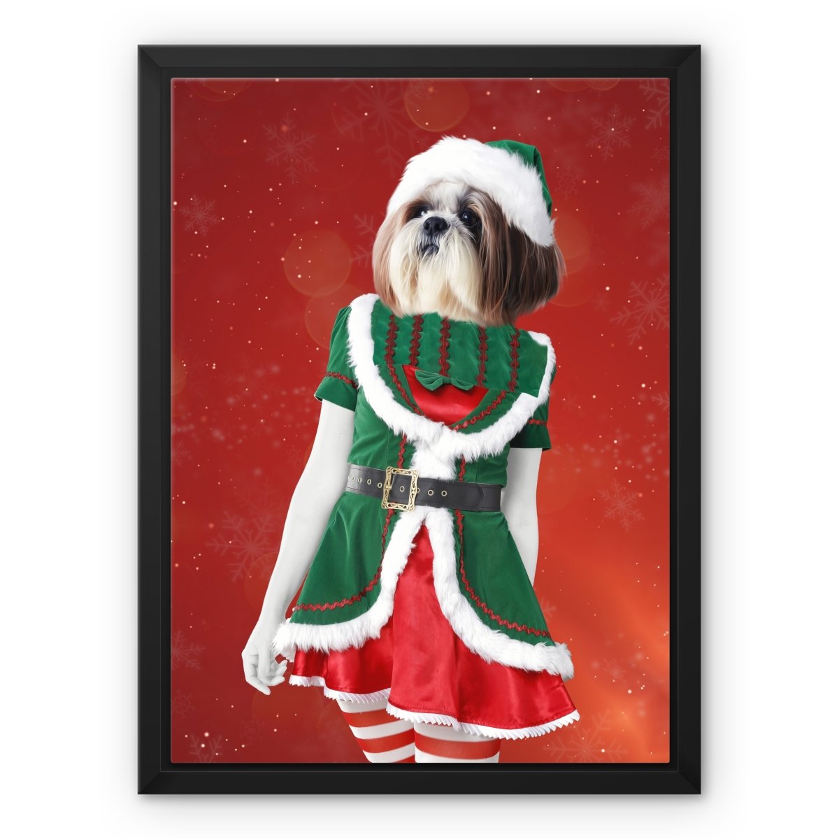 The Female Elf: Custom Pet Canvas - Paw & Glory - #pet portraits# - #dog portraits# - #pet portraits uk#paw and glory, pet portraits canvas,canvas dog Canvas, custom pet canvas uk, personalized pet canvas, custom dog art canvas, pet in costume canvas