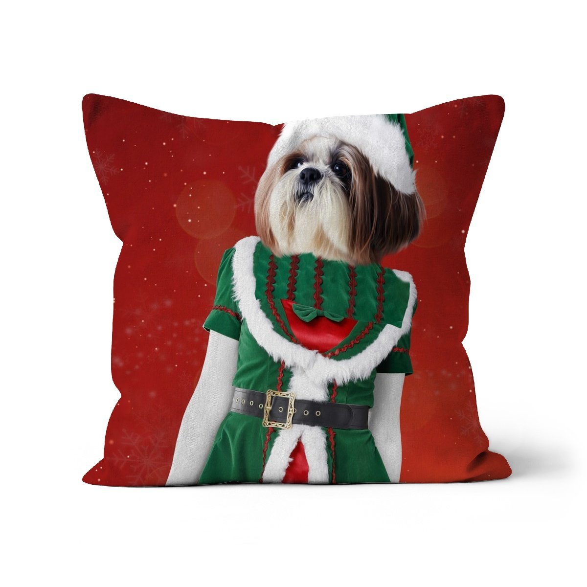 The Female Elf: Custom Pet Cushion - Paw & Glory - #pet portraits# - #dog portraits# - #pet portraits uk#paw and glory, custom pet portrait cushion,pillows of your dog, pet face pillow, pet custom pillow, pet print pillow, dog photo on pillow