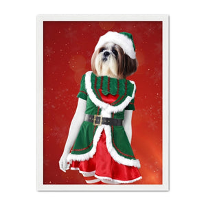 The Female Elf: Custom Pet Portrait - Paw & Glory, pawandglory, dog portraits singapore, dog portrait background colors, digital pet paintings, minimal dog art, for pet portraits, the admiral dog portrait, pet portrait