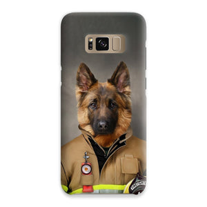 The Firefighter: Custom Pet Phone Case - Paw & Glory - #pet portraits# - #dog portraits# - #pet portraits uk#