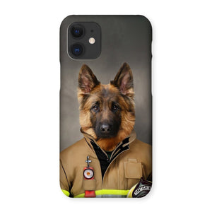 The Firefighter: Custom Pet Phone Case - Paw & Glory - pawandglory, personalized iphone 11 case dogs, pet phone case, pet phone case, dog phone case custom, personalized iphone 11 case dogs, pet art phone case uk, Pet Portrait phone case,