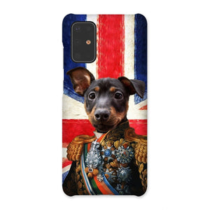 The First Lieutenant British Flag Edition: Custom Pet Phone Case - Paw & Glory - paw and glory, personalized dog phone case, pet phone case, personalized iphone 11 case dogs, personalised cat phone case, pet art phone case uk, phone case dog, Pet Portrait phone case,