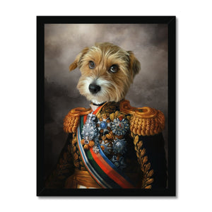 The First Lieutenant: Custom Pet Portrait - Paw & Glory, pawandglory, the admiral dog portrait, pet photo clothing, custom pet portraits south africa, in home pet photography, aristocrat dog painting, custom pet paintings, pet portrait