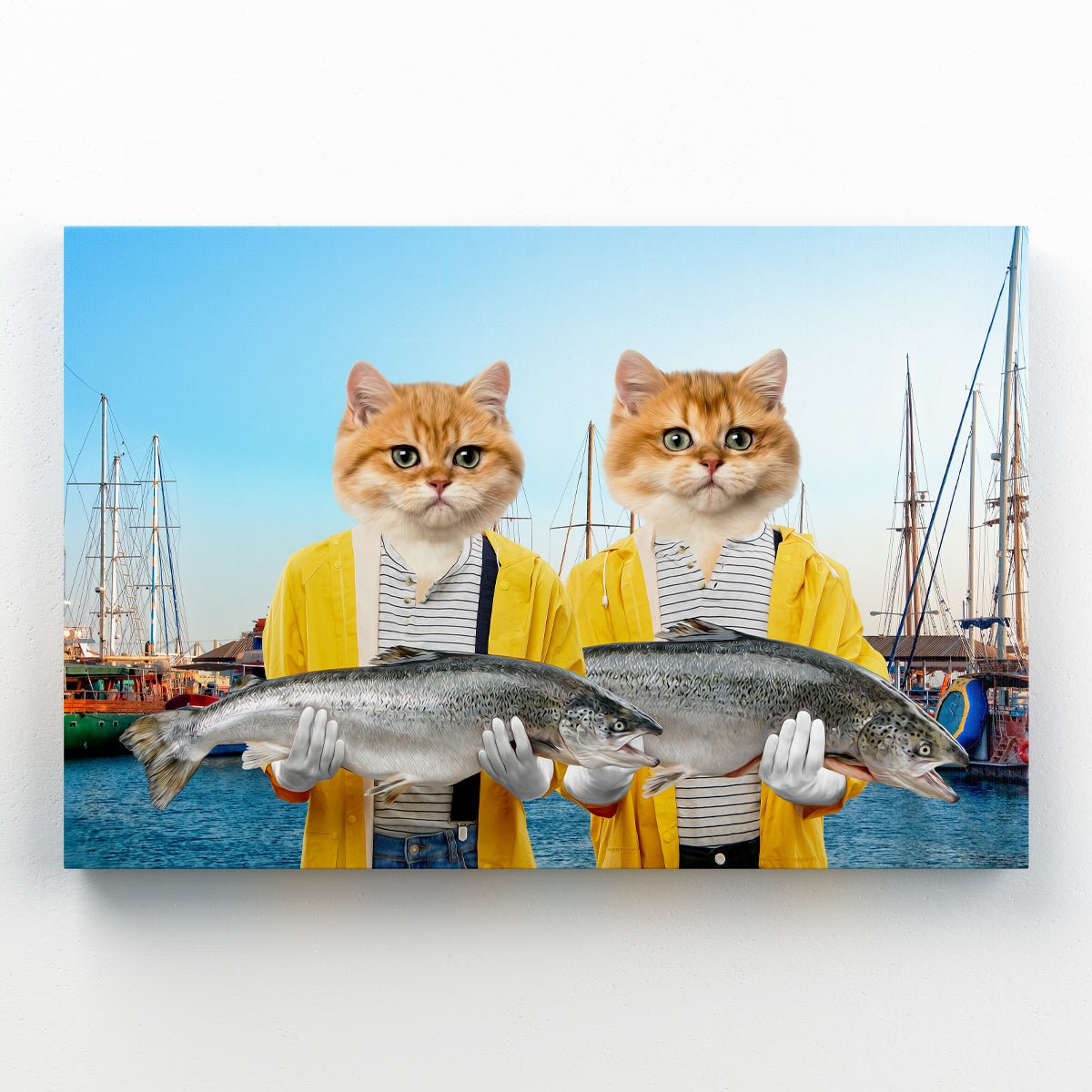 The Fishers: Custom Pet Canvas - Paw & Glory - #pet portraits# - #dog portraits# - #pet portraits uk#paw and glory, custom pet portrait canvas,pet art canvas, custom dog canvas, dog pictures on canvas, dog canvas print, personalized pet canvas
