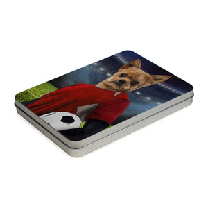The Football Player: Custom Pet Puzzle - Paw & Glory - #pet portraits# - #dog portraits# - #pet portraits uk#paw & glory, custom pet portrait Puzzle,funny dog painting, dog painting artist, personalised dog drawings, digital dog portraits, cat portraits painting