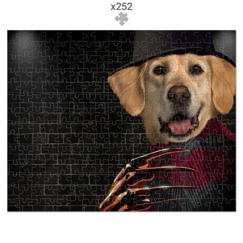 The Freddie: Custom Pet Puzzle - Paw & Glory - #pet portraits# - #dog portraits# - #pet portraits uk#paw and glory, pet portraits Puzzle,dog painting from photo, painting of my dog, custom dog prints, custom dog drawings, dog puzzle