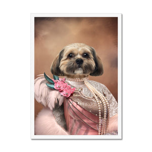 The Fur Lady: Custom Framed Pet Portrait - Paw & Glory, pawandglory, dog portraits admiral, painting pets, dog drawing from photo, paintings of pets from photos, best dog paintings, pet photo clothing, pet portraits