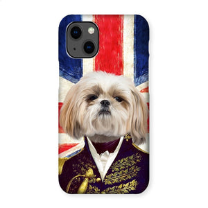 The General - British Flag Edition: Custom Pet Phone Case - Paw & Glory - paw and glory, puppy phone case, personalised iphone 11 case dogs, personalised dog phone case, phone case dog, personalised pet phone case, puppy phone case, Pet Portrait phone case,