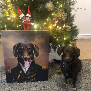 The General: Custom Pet Canvas - Paw & Glory - #pet portraits# - #dog portraits# - #pet portraits uk#paw & glory, pet portraits canvas,pet in costume canvas, best pet canvas art, dog canvas art custom, custom dog art canvas, dog canvas personalized