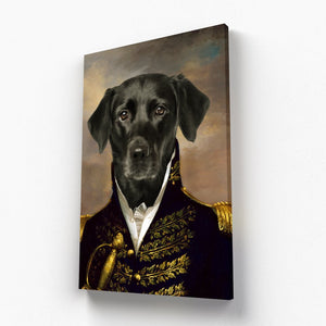 The General: Custom Pet Canvas - Paw & Glory - #pet portraits# - #dog portraits# - #pet portraits uk#paw and glory, pet portraits canvas,dog pictures on canvas, dog wall art canvas, pet photo canvas, personalized dog and owner canvas uk, the pet canvas