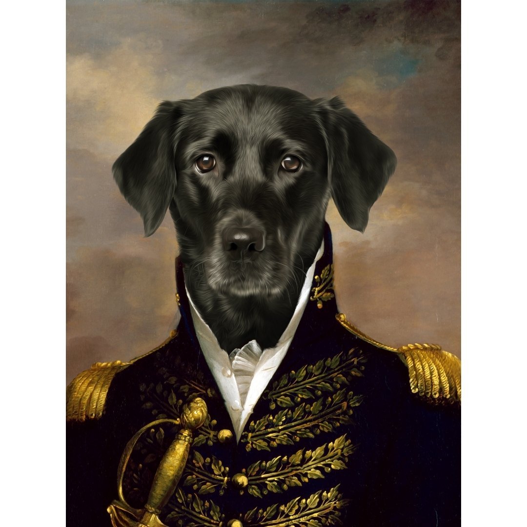 The General Digital Portrait - Paw & Glory, paw and glory, personalised dog painting, for pet portraits, original pet portraits, Puppy portraits, dog portrait images, pet portrait