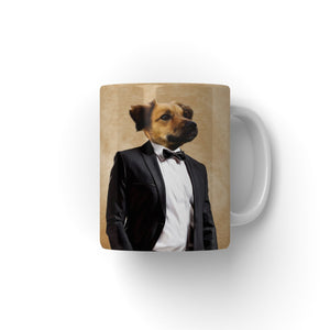 The Gentleman: Custom Pet Mug - Paw & Glory - #pet portraits# - #dog portraits# - #pet portraits uk#pawandglory, pet art Mug,dog mug personalized, mug with dogs face on it, dog on coffee mug, dog coffee mug custom, mug with my photo