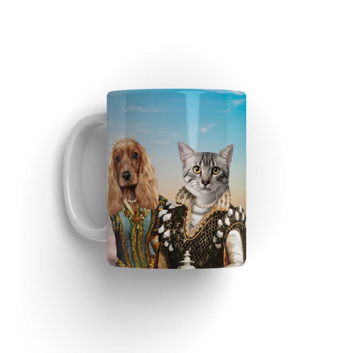 The Girlfriends: Custom 3 Pet Mug - Paw & Glory - #pet portraits# - #dog portraits# - #pet portraits uk#paw & glory, pet portraits Mug,printing picture on mug, pet mug personalized, dog face mugs, funny dog mugs, pup mug