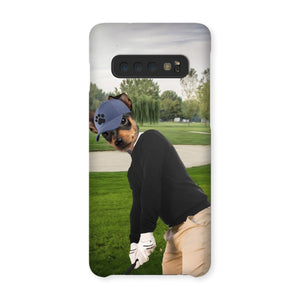 The Golfer: Custom Pet Phone Case - Paw & Glory - paw and glory, personalized puppy phone case, personalised dog phone case uk, life is better with a dog phone case, dog mum phone case, dog phone case custom, personalised iphone 11 case dogs, Pet Portraits phone case,
