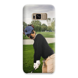 The Golfer: Custom Pet Phone Case - Paw & Glory - paw and glory, personalised puppy phone case, dog and owner phone case, dog portrait phone case, personalised cat phone case, puppy phone case, phone case dog, Pet Portraits phone case,