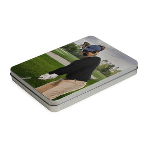 The Golfer: Custom Pet Puzzle - Paw & Glory - #pet portraits# - #dog portraits# - #pet portraits uk#paw and glory, custom pet portrait Puzzle,pet portraits cat, funny pet and owner portraits uk, victorian dog portraits, royal dog painting, peaky blinders dog outfit