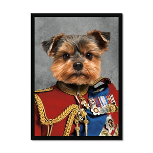 The Governor: Custom Framed Pet Portrait - Paw & Glory, paw and glory, pooch prints, painting your pet, portrait dog tags, pet portraits uk royal, pets on canvas uk, paintings of my dog, pet portrait