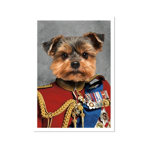 The Governor: Custom Pet Poster - Paw & Glory - #pet portraits# - #dog portraits# - #pet portraits uk#Paw & Glory, paw and glory, custom painting dog pet paintings in costume turner & walker, pet portraits from photos prices uk dog paintings personalised cat canvas pet portrait