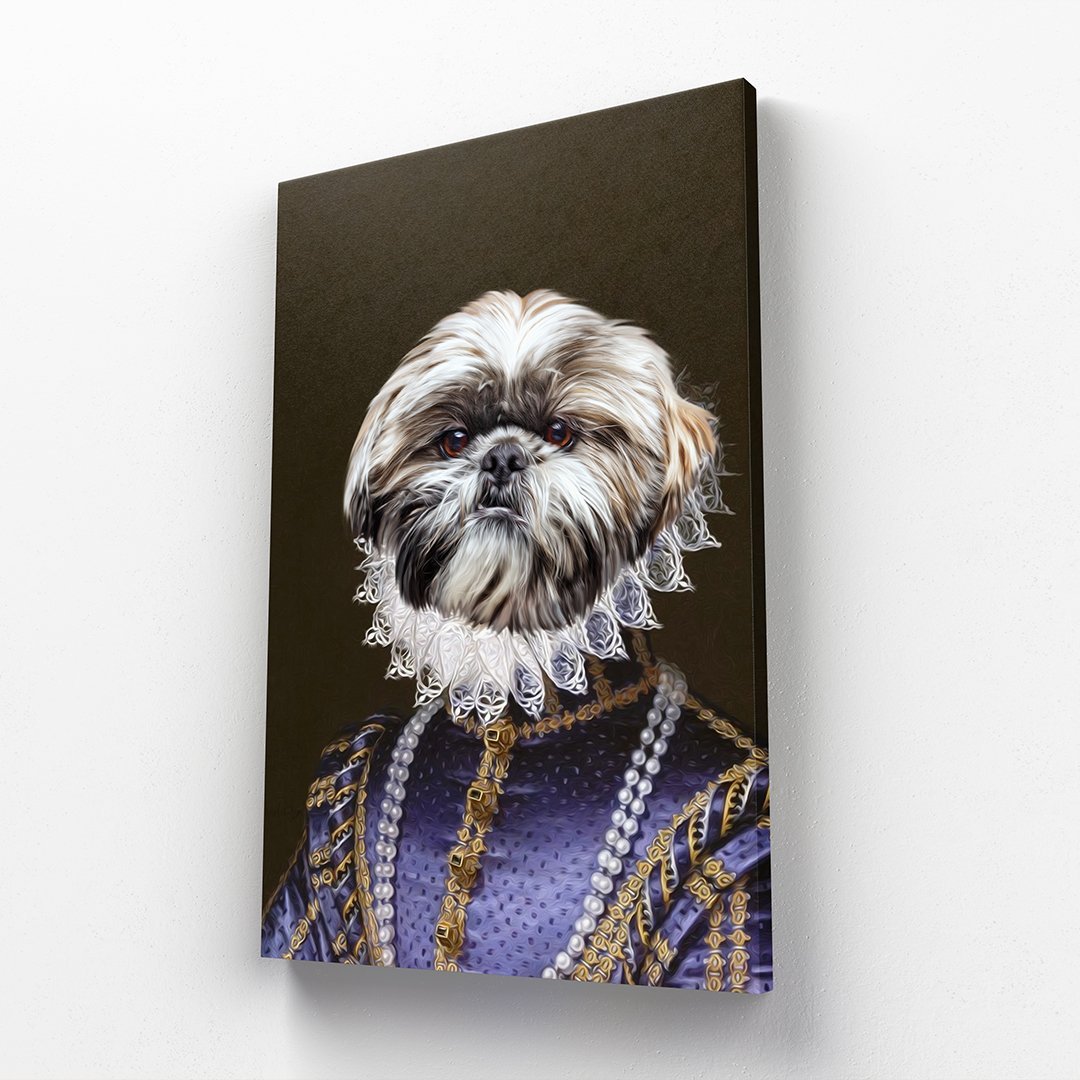 The Grand Duchess: Custom Pet Canvas - Paw & Glory - #pet portraits# - #dog portraits# - #pet portraits uk#paw and glory, custom pet portrait canvas,canvas dog carrier, my pet canvas , pet custom canvas, pet on canvas uk, pet canvas portrait