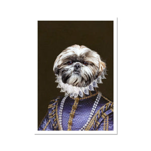 The Grand Duchess: Custom Pet Poster - Paw & Glory - #pet portraits# - #dog portraits# - #pet portraits uk#Paw & Glory, paw and glory, dog on canvas dog head on portrait turn pet into art queen dog portrait pet gift card, etsy design my dog pet portrait