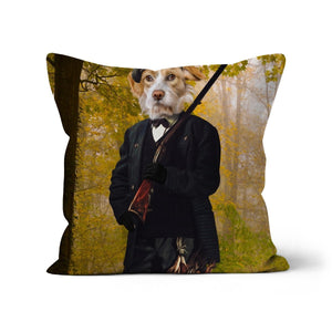 The Hunter: Custom Pet Cushion - Paw & Glory - #pet portraits# - #dog portraits# - #pet portraits uk#paw and glory, custom pet portrait cushion,custom pillow of pet, pillows of your dog, dog on pillow, pet custom pillow, dog photo on pillow