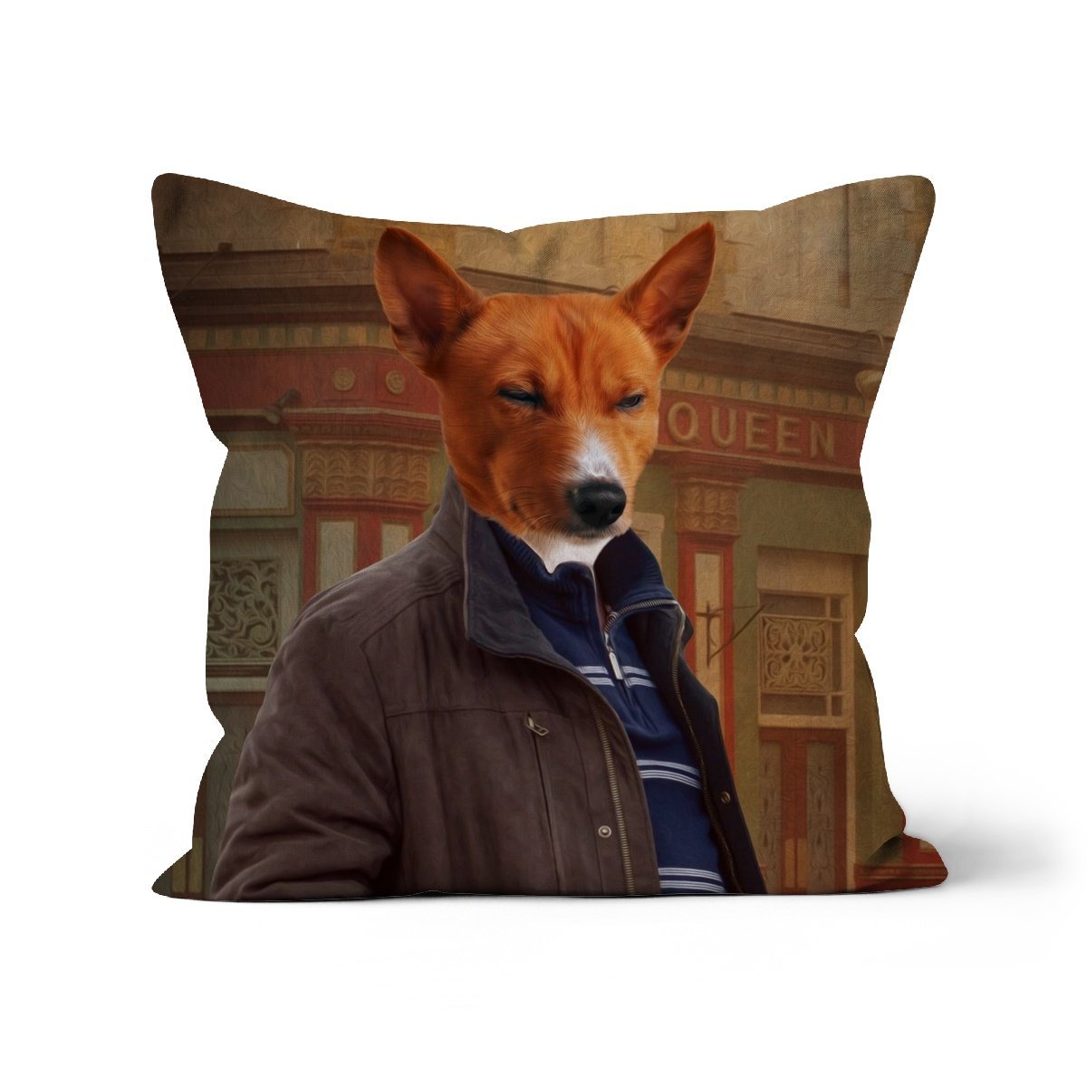 The Ian Beale (Eastenders Inspired): Custom Pet Cushion - Paw & Glory - #pet portraits# - #dog portraits# - #pet portraits uk#paw & glory, pet portraits pillow,custom pillow of your pet, pet pillow, custom cat pillows, photo pet pillow, dog memory pillow