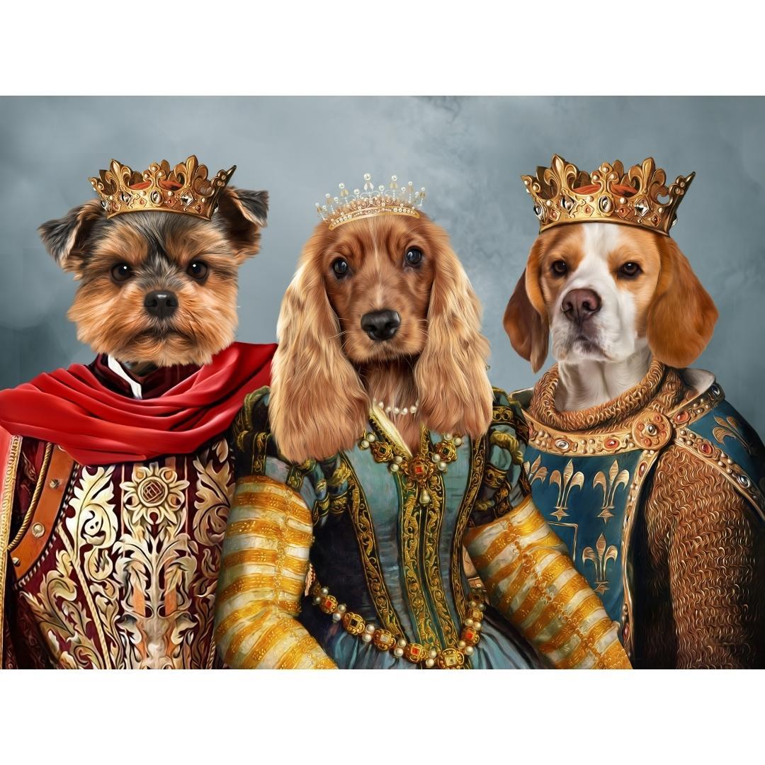 The Imperial 3: Custom Digital Pet Portrait - Paw & Glory, paw and glory, crown and paw for people, turn your pet photo into art, dog painting in military uniform, painting of my pet, custom pet painting canvas, cat portraits in costume, pet portraits