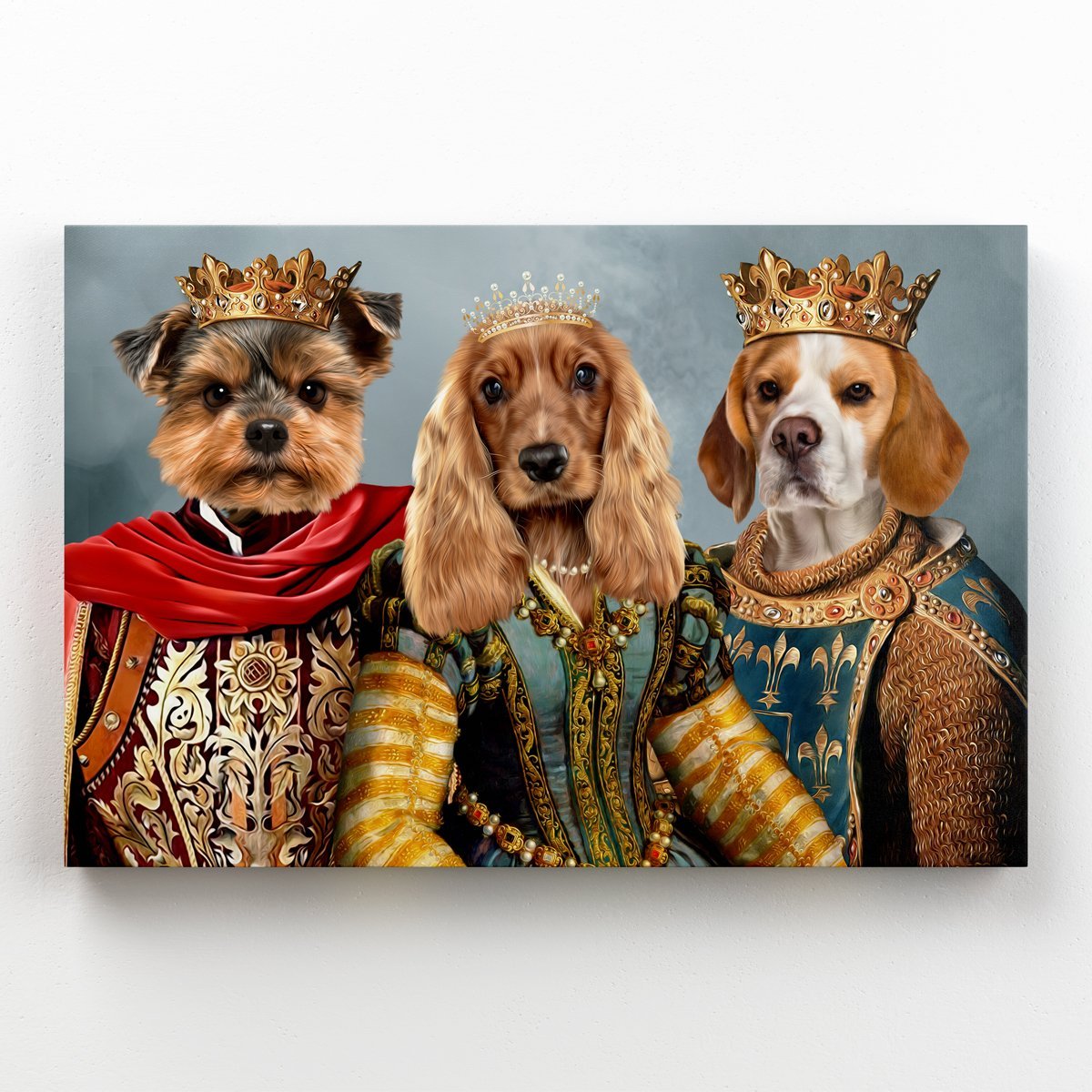 The Imperial 3: Custom Pet Canvas - Paw & Glory - #pet portraits# - #dog portraits# - #pet portraits uk#paw & glory, custom pet portrait canvas,dog photo on canvas, pet picture on canvas, personalised pet canvas, the pet on canvas, pet on canvas uk