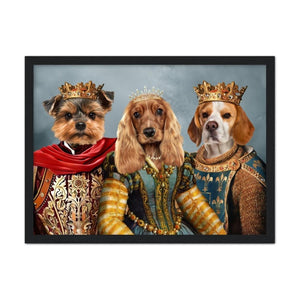 The Imperial 3: Custom Pet Portrait - Paw & Glory, paw and glory, pet and owner portraits, dog portrait costume, dog caricatures, painted pictures of your dog, man and dog portrait, victorian dog painting, pet portrait