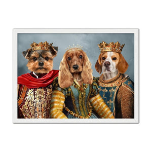 The Imperial 3: Custom Pet Portrait - Paw & Glory, paw and glory, paintings dogs, dog portraits artist, aristocrat dog, custom pet canvas funny, hogwarts dogs, colorful pet paintings, pet portrait