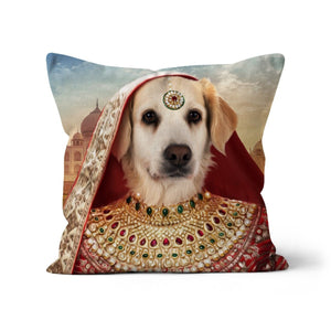 The Indian Rani: Custom Pet Cushion - Paw & Glory - #pet portraits# - #dog portraits# - #pet portraits uk#paw & glory, custom pet portrait pillow,my pet pillow, dog memory pillow, photo pet pillow, pillow custom, pup pillows