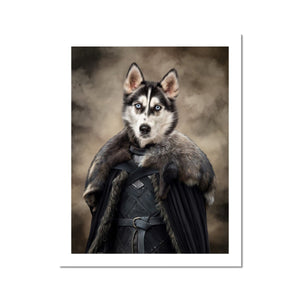 The Iron King (GOT Inspired): Custom Pet Portrait - Paw & Glory, paw and glory, get your animal painted, personalised dog poster, family pet photography, dog general portraits, renaissance dog portraits uk, pet renaissance photo, pet portraits