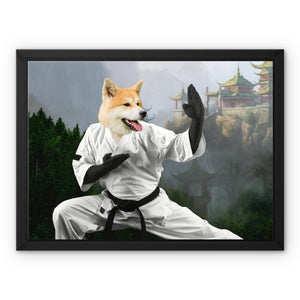 The Karate Master: Custom Pet Canvas - Paw & Glory - #pet portraits# - #dog portraits# - #pet portraits uk#paw & glory, custom pet portrait canvas,dog pictures on canvas, canvas dog blanket, dog wall art canvas, custom dog canvas art, dog canvas print