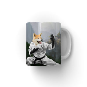 The Karate Master: Custom Pet Mug - Paw & Glory - #pet portraits# - #dog portraits# - #pet portraits uk#paw and glory, pet portraits Mug,personalized cat mug, pet picture mug, pet face mug, man and dog mug, photo with mug