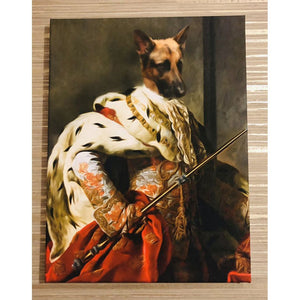 The King: Custom Pet Canvas - Paw & Glory - #pet portraits# - #dog portraits# - #pet portraits uk#paw and glory, custom pet portrait canvas,pet on canvas uk, pet photo to canvas, dog photo on canvas, dog canvas, pet on canvas
