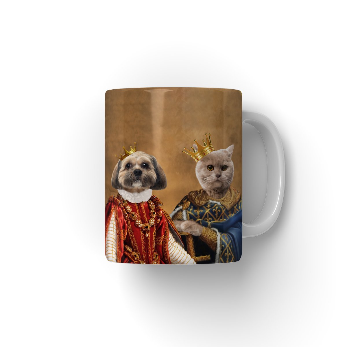 The King & Queen: Custom Pet Mug - Paw & Glory - #pet portraits# - #dog portraits# - #pet portraits uk#paw and glory, custom pet portrait Mug,cute dog mugs, put your pet on a mug, cat mug personalised, pet on a mug, mugs dog