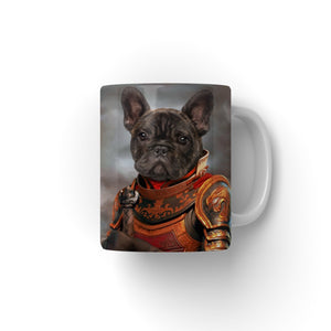 The Knight: Custom Pet Mug - Paw & Glory - #pet portraits# - #dog portraits# - #pet portraits uk#paw and glory, pet portraits Mug,custom mug with photo, mugs with dogs on, dog mug personalised, dog face on mug, custom pet portrait mug