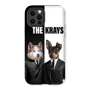 The Krays: Custom Pet Phone Case - Paw & Glory, pawandglory, pet art phone case, phone case dog, personalized puppy phone case, personalised cat phone case, personalised iphone 11 case dogs, Pet Portraits phone case,