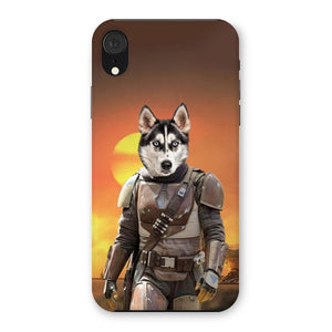The Mando (Star Wars Inspired): Custom Pet Phone Case - Paw & Glory - #pet portraits# - #dog portraits# - #pet portraits uk#turn pet photos to art, pet artwork, dog paintings from photos, pet painting, personalized pet picture frames, Pet portraits, Purr and mutt