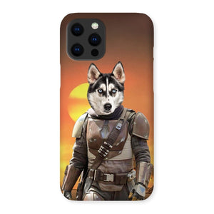 The Mando (Star Wars Inspired): Custom Pet Phone Case - Paw & Glory - #pet portraits# - #dog portraits# - #pet portraits uk#custom pet paintings, custom pet painting, dog canvas art, paintings of pets from photos, custom dog painting, pet portraits