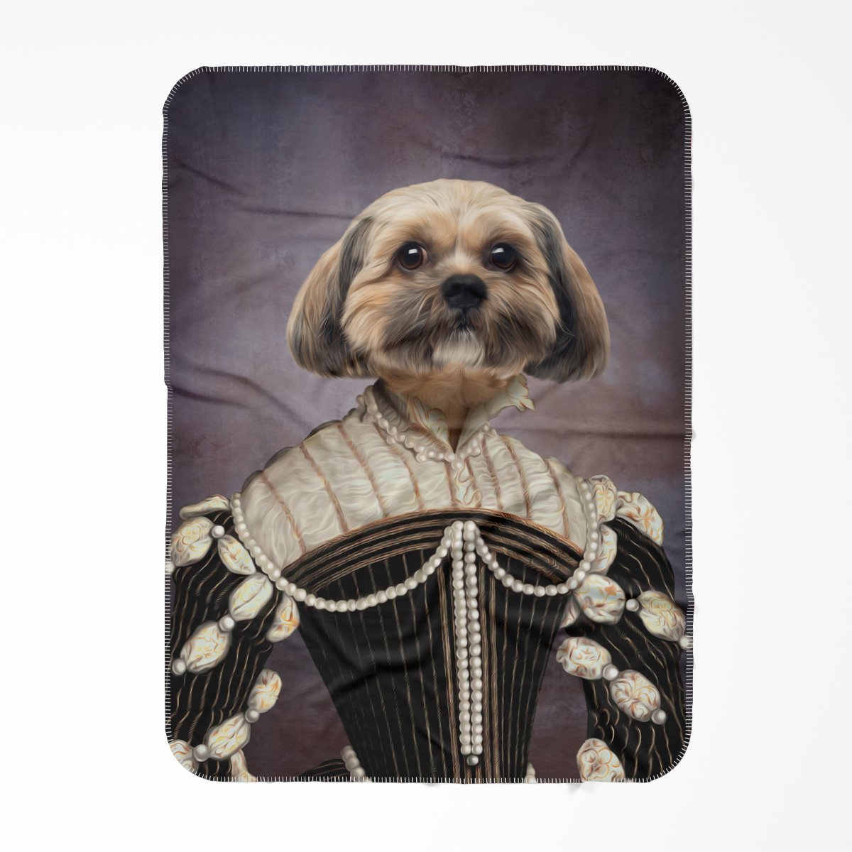 The Marquise: Custom Pet Blanket - Paw & Glory - #pet portraits# - #dog portraits# - #pet portraits uk#Paw and glory, Pet portraits blanket,custom pet painting, personalized cat blanket, blanket with dogs face, pet portrait gifts, personalised dog blanket