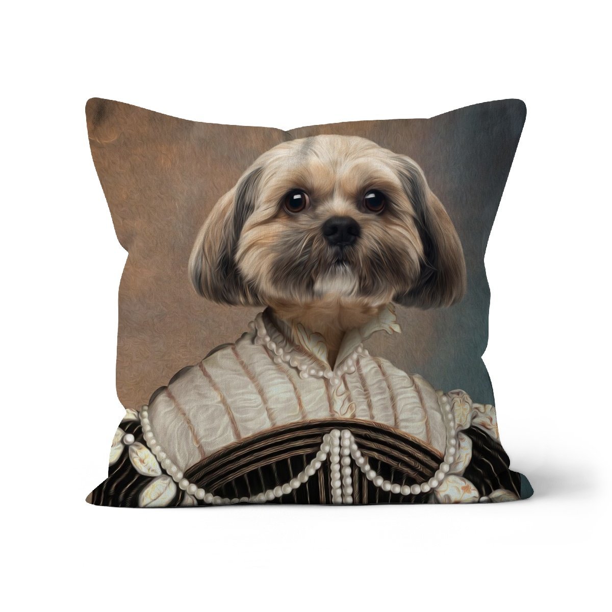 The Marquise: Custom Pet Throw Pillow  - Paw & Glory - #pet portraits# - #dog portraits# - #pet portraits uk#paw & glory, pet portraits pillow,pillows of your dog, pillow with pet picture, print pet on pillow, pet face pillow, pup pillows