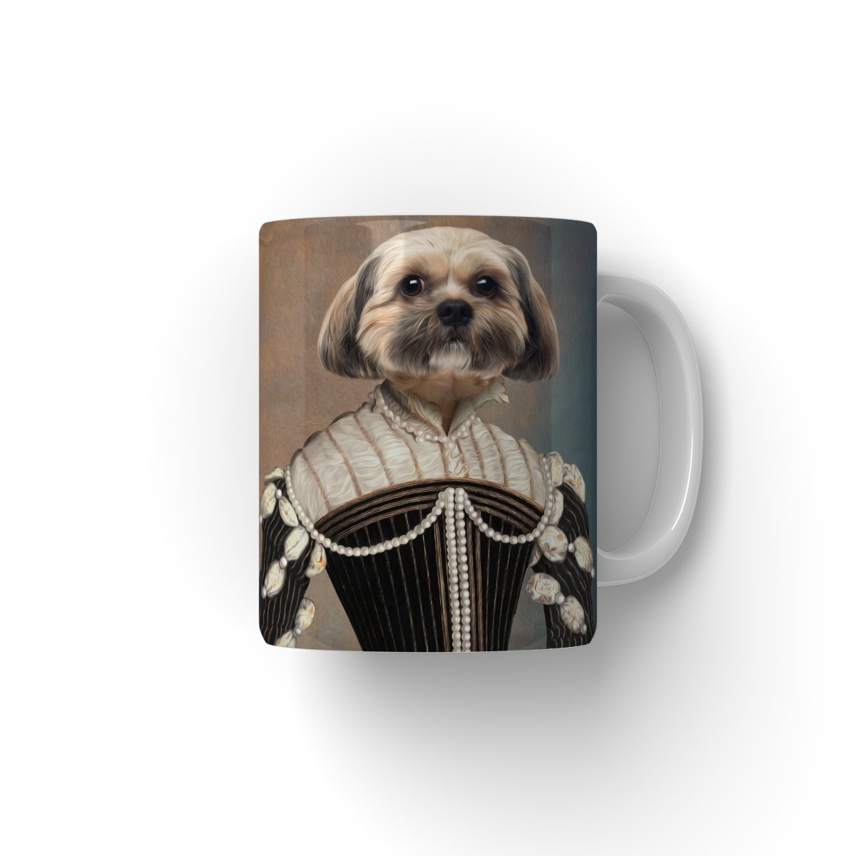 The Marquise: Custom Pet Mug - Paw & Glory - #pet portraits# - #dog portraits# - #pet portraits uk#paw & glory, custom pet portrait Mug,picture in coffee mug, gift mug with photo, photo in coffee mug, dog coffee mugs personalized, mug dog